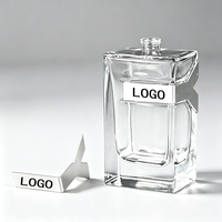 Plaque métallique décorative en aluminium brossé sur mesure, pliée à angle droit, pour flacon de parfum, étiquette métallique personnalisée avec logo