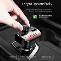 Kit voiture portable GXY G15, charge rapide PD, double USB, chargeur mains libres, lecteur MP3 BT5.0, émetteur FM, portée 10m, allume-cigare