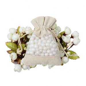 Custom Allright ALH-191 Cotton Jute <b>Drawstring</b> <b>Pouch</b> Bag Package Screen Printing Recyclable Security Feature Guangdong China - Product Image 4