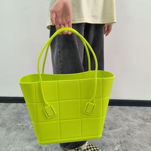 Imperméable EVA plage sac fourre-tout en caoutchouc <span class=keywords><strong>de</strong></span> Silicone souple grande capacité sac à main anti-<span class=keywords><strong>sable</strong></span> voyage pique-nique panier <span class=keywords><strong>de</strong></span> rangement sacs à bandoulière - Product Image 5