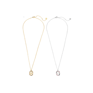 Collana a Catena Fine D con Ciondolo in Oro e Argento Acero 45434 - Product Image 2