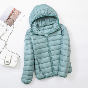 Veste bouffante à capuche décontractée pour femmes à la mode Light Jack Packable Plus Size Veste en <span class=keywords><strong>duvet</strong></span> pour femmes - Product Image 2