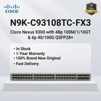 Cisco Nexus 9300 Series Core Switch N9K-C93108TC-FX3 VLAN QoS Stackable 100m Tersedia di Stok