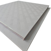 Panel Decorativo Laminado de Yeso con Acabado de PVC Impermeable, Ignífugo e Insonorizante para Techo Interior de Hoteles, Oficinas y Hospitales