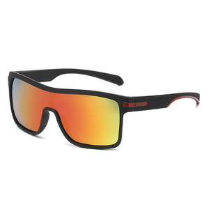 Lunettes de soleil de cyclisme d'extérieur transfrontalières polarisées UV400, anti-vent, pour le sport, monture noire, verres TAC, type 3, protection solaire - Product Image 3