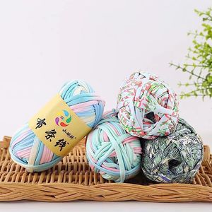 Paniers de rangement en fil épais 100% polyester faits à la main <span class=keywords><strong>prix</strong></span> spécial couverture au Crochet tapis de sol teint tissage Crochet sacs fil - Product Image 3
