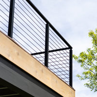 Système de garde-corps en câble d'acier inoxydable moderne pour balcon, terrasse, escalier et palier