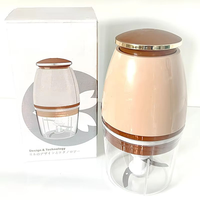 Mini Hachoir Électrique Portable pour Viande et Aliments, Mixeur Multifonction avec Fonction de Broyage, Hachoir à Légumes pour Usage Domestique et Préparation des Aliments pour Bébés, Modèle Allemand