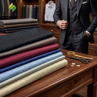 Tissu d'interlining en taffetas sergé imprimé à pois de haute qualité pour doublure de costume et vêtements de sport pour garçons et filles