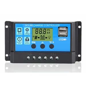 DEMUDA 12V 24V Auto Battery Regulator 10a 20a 30a 40a 50a 60a Solar Energy System Power PWM Charge Controller