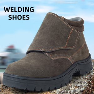 Zapatos de trabajo de protección laboral con punta de acero Zapatos de seguridad de protección de sitio de construcción de soldadura antigolpes antiperforación - Product Image 2