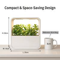 Mini-serre d'intérieur intelligente, système hydroponique LED, design anti-fuite, mini-jardin de bureau avec lumière à spectre complet