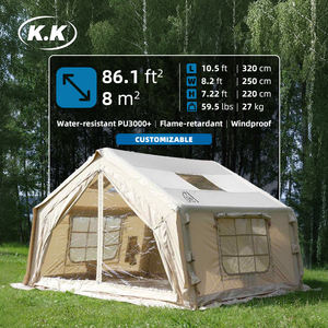 Tente de Glamping Gonflable Kawagebo Kamp (KK) 10,5' X 8,2' (8m²) en Polyester-Coton, Type Cabine, Facile à Gonfler, pour Camping - Product Image 1