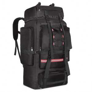 Sac à dos en polyester camouflage de grande capacité 130L pour hommes, tendance, pour les voyages en plein air, la randonnée, le stockage, le camping, les bagages - Product Image 1