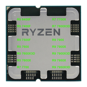 Processeur AM5 AMDR5 8400F 7400F 7500F 7600X 7600 7600X3D R7 7700X 7700 7800X3D R9 7900 7900X 7900X3D 7950X 7950X3D A620M-K CPU C - Product Image 3