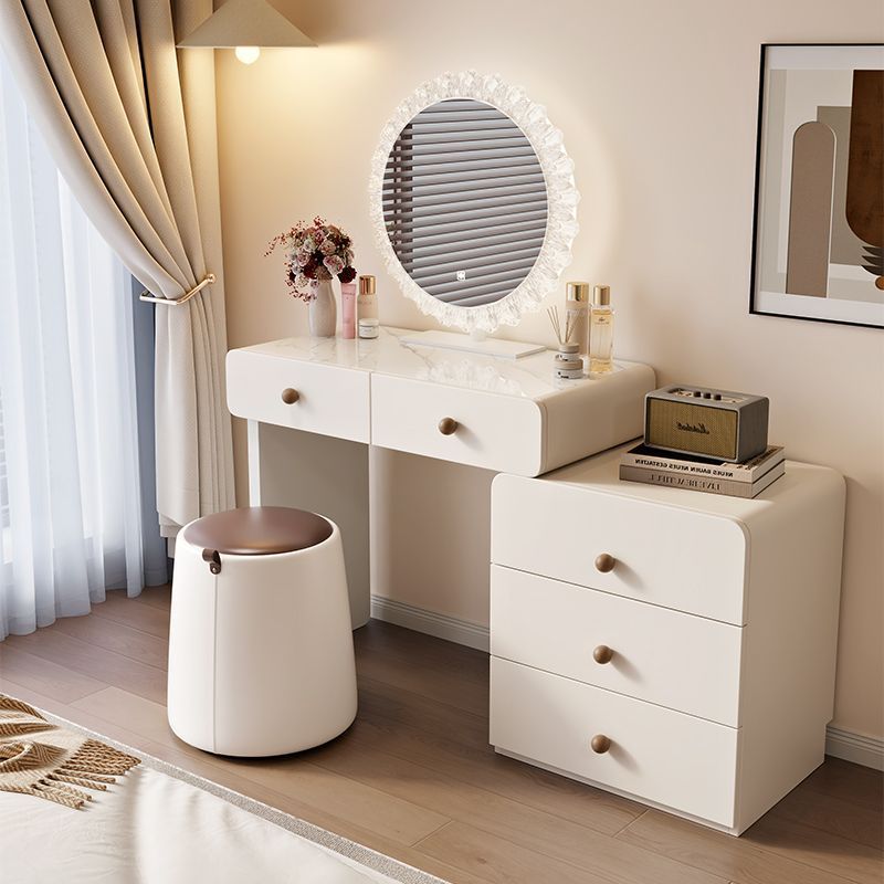 Bianco con cassettiera a tre cassetti