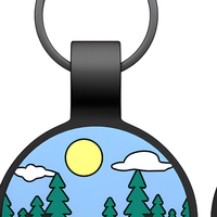 Étiquette d'identification personnalisée pour animaux de compagnie en silicone rond de style dessin animé pour chiens et chats, durable, imperméable, cadeau décoratif