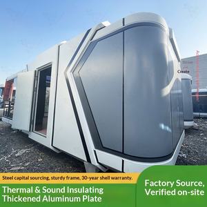 บ้านพักตากอากาศเคลื่อนที่แบบแคปซูลอวกาศ พร้อมหลังคาพาโนรามา  สำหรับการเดินทางที่น่าประทับใจ  อยู่ริมทะเลสาบ  กันน้ำ - Product Image 1