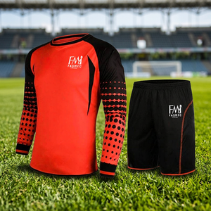 Custom Mens Long Sleeve Football Soccer Training Jersey Shorts Sportswear Set Quick Dry Breathable Team Uniform Performance Wear - Product Image 4