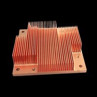 Boîtier de refroidissement en aluminium anodisé 6063 avec ailettes, grand dissipateur thermique pour aquarium