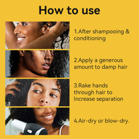 OCCA Soins Capillaires Naturels et Biologiques Personnalisés Produits Coiffants Bouclants Gel Cire Activateurs de Boucles Crème Définissante pour Femmes Noires et Enfants