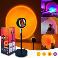 Projecteur USB compact en promotion : Lampe d'ambiance pour photographie, lumière de coucher de soleil pour chambre sombre