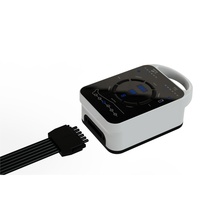 Dispositif de Compression Pneumatique Rechargeable Masseur de Jambes à 6 Chambres Bottes de Récupération Musculaire pour Thérapie par Compression