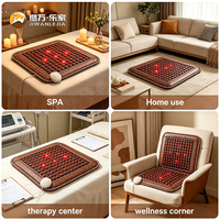 Coussin chauffant Jiwan Lejia en pierre de jade à LED Photon, personnalisé pour salon de bien-être, avec fonction de massage thermique