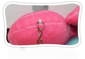 Mini arco suave Caracol peluche animales juguetes llavero Peluches Plushie muñeca bolsa encanto colgante garra máquina llavero - Product Image 4