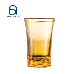 Eco-friendly colorful custom logo plastic shot glasses unbreakable wine whiskey glasses heat resistant party acrylic shot glass