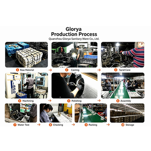 Robinet <span class=keywords><strong>de</strong></span> <span class=keywords><strong>douche</strong></span> noir poli en alliage <span class=keywords><strong>de</strong></span> zinc à deux trous, personnalisable, <span class=keywords><strong>de</strong></span> haute qualité, à montage sur plan, <span class=keywords><strong>mitigeur</strong></span> eau chaude et froide à poignée unique - Product Image 5