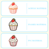 Imanes de PVC para Refrigerador con Diseño de Postres Estilo Ins, Dulces Vibrantes en 3D, Decoración Creativa para Tablero de Notas, Adornos Magnéticos