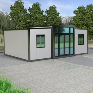 DXH échantillon gratuit prix compétitif maison préfabriquée en conteneur extensible 20 40 pieds maison préfabriquée pliante avec double aile - Product Image 4