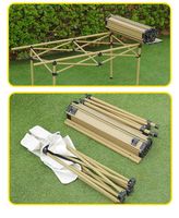 Moderner Tragbarer Klappbarer Tisch aus Kohlenstoffstahl für Outdoor-Camping Metall-Eierroll-Tisch