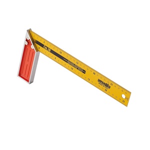 Équerre graduée AUSONIA pour la menuiserie, très haute précision, avec poignée en aluminium, 350 mm, fabriquée en Italie - Product Image 1