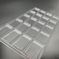 Plateau alvéolé en plastique PET transparent jetable pour 20 puces graphiques CPU/GPU d'ordinateurs portables et d'électronique grand public - Vente en gros