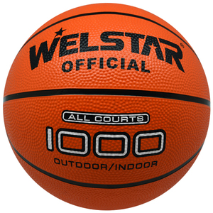Balón <span class=keywords><strong>de</strong></span> baloncesto Welstar <span class=keywords><strong>de</strong></span> color naranja barato con logotipo impreso personalizado - Product Image 4