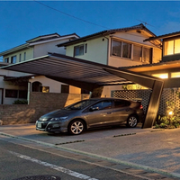 Offre Spéciale : Pergola Carport Étanche avec Toit à Lames Orientables pour Allée et Parking – Carport Solaire en Alliage d'Aluminium Étanche