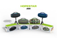 Enceinte portable sans fil Hopestar A90 700W avec basses profondes, batterie amovible 36000mAh, son IA et 8 haut-parleurs pour fêtes en extérieur