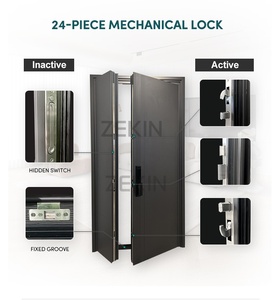 ZEKIN New <strong>Design</strong> Luxury Entry Aluminum Metal Entrance <strong>Door</strong> for Houses Villa Main <strong>Doors</strong> Custom Front Exterior Pivot <strong>Door</strong> - Product Image 5