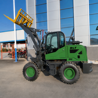 Traktor Pertanian Mini 4WD Articulated Wheel Loader Diesel dengan Quick Coupler untuk Pertanian dan Pembersihan Salju