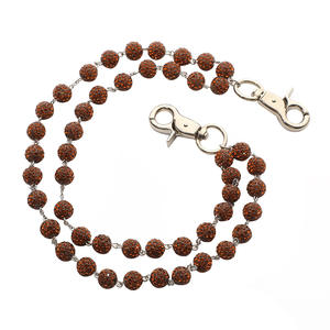 Moda 10mm Bola de discoteca en capas con cuentas Jeans cadena delicada hecha a mano cuentas de diamantes de imitación Hip <span class=keywords><strong>Hop</strong></span> Cadena de bolsillo para hombres y mujeres - Product Image 5