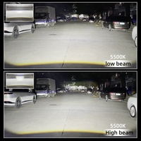 S500 Nouveau phare LED pour voiture et moto, éclairage de travail, feux antibrouillard bicolores 12V IP68 étanche blanc/jaune