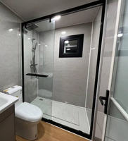 Maisons conteneurs en acier préfabriquées pliables et extensibles de luxe 20/40 pieds, quatre chambres, une salle de bain, avec panneaux sandwich, en promotion