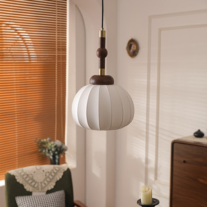 French-Style Vintage Silk Pendant Light Eye-Protecting Mid-Range Style for Dining Room Master Bedroom Study & Bedside - Product Image 6