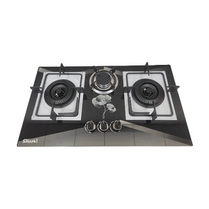 <span class=keywords><strong>Pas</strong></span> <span class=keywords><strong>cher</strong></span> cuisinière à gaz 3 brûleurs cuisinière à gaz en acier capuchon de brûleur plaque à gaz SG37505 - Product Image 1