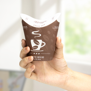 Vaso de Papel <span class=keywords><strong>para</strong></span> Café con Diseño de Mariposa Sonriente, Personalizado con Logotipo, Ecológico, Desechable, Biodegradable, de Pared Simple o Doble, <span class=keywords><strong>para</strong></span> Bebidas Frías o Calientes - Product Image 5