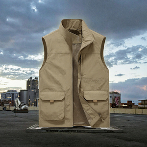 Gilet tactique personnalisé pour homme, grande taille, en coton, pour l'été, avec logo personnalisé, pour utilisation en airsoft en plein air - Product Image 2