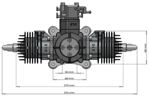 Moteur de drone RC pour avion modèle réduit DLE60, 60cc 60ml, moteur UAV - Product Image 3