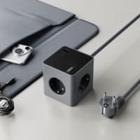 Nouveautés 2026 Prise multiple USB portable de voyage 16A avec 3 prises AC EU et 1 USB-A et 2 ports Type-C PD20W